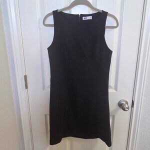 New Black Sleeveless Boatneck Mini Dress – Size Medium